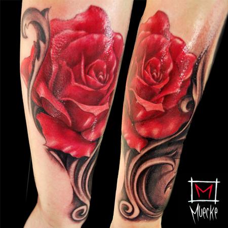 Tattoos - Rose filigree tattoo Muecke art  - 89110